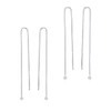 4pcs Sterling Silver Ear Threader Earrings Long Chain Earring Thread