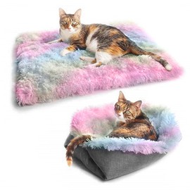 Cat Bed  Washable Cat Beds for Indoor Cats  Pet Bed Innovative Design  Safe Warming Comfortable Sleeping Surface Suitable for All Seasons Your Pet's Exclusive Comfortable Space