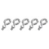 sourcing map 5 Pack Eye Bolts, M5 x 15mm 304