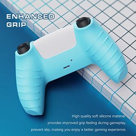 Funda protectora para mando PS5, ergonómica, suave, antideslizante, ultrafina, de silicona, para mando inalámbrico Playstation 5 DualSense            