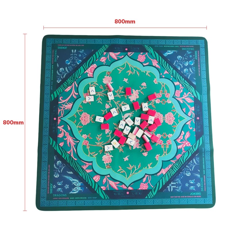 Premium Microfiber American Mahjong Mat Waterproof Stain Resistant Foldable Portable