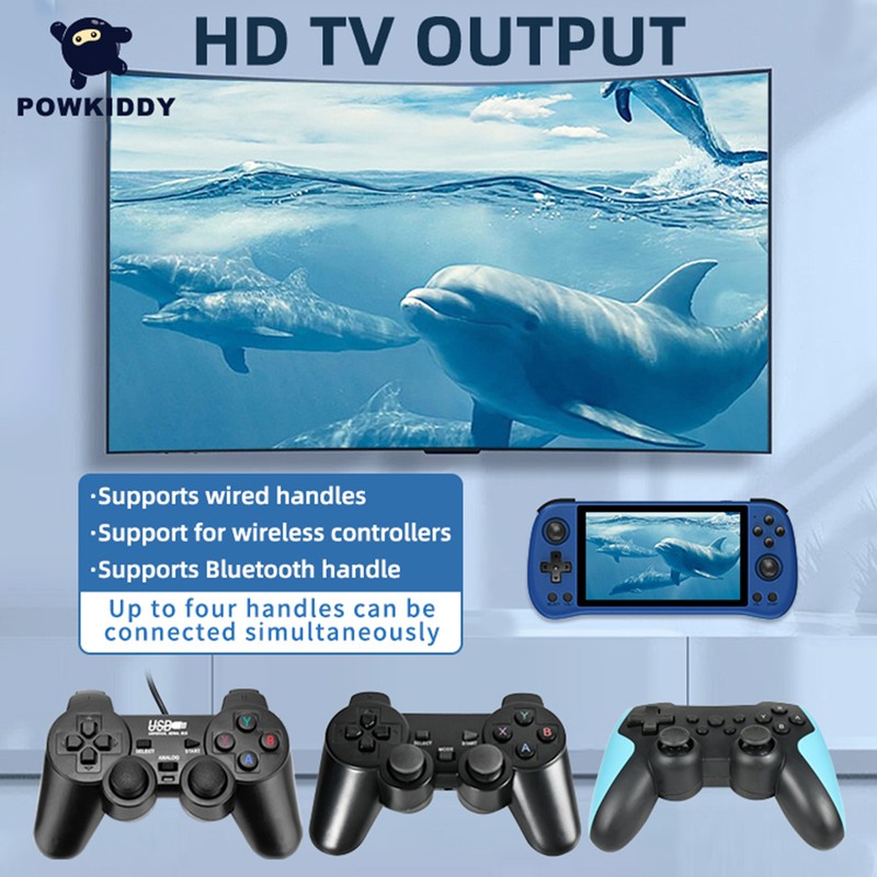 PowKiddy X55 Handheld Game Console Open-Source Portable Game Player 5.5-Inch