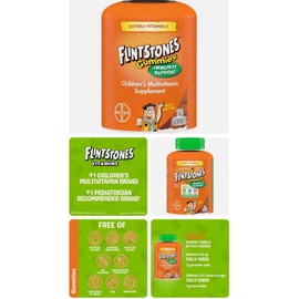Flintstones Gummies Kids Multivitamin w/ Immunity Support, 150 Count Exp 02/25