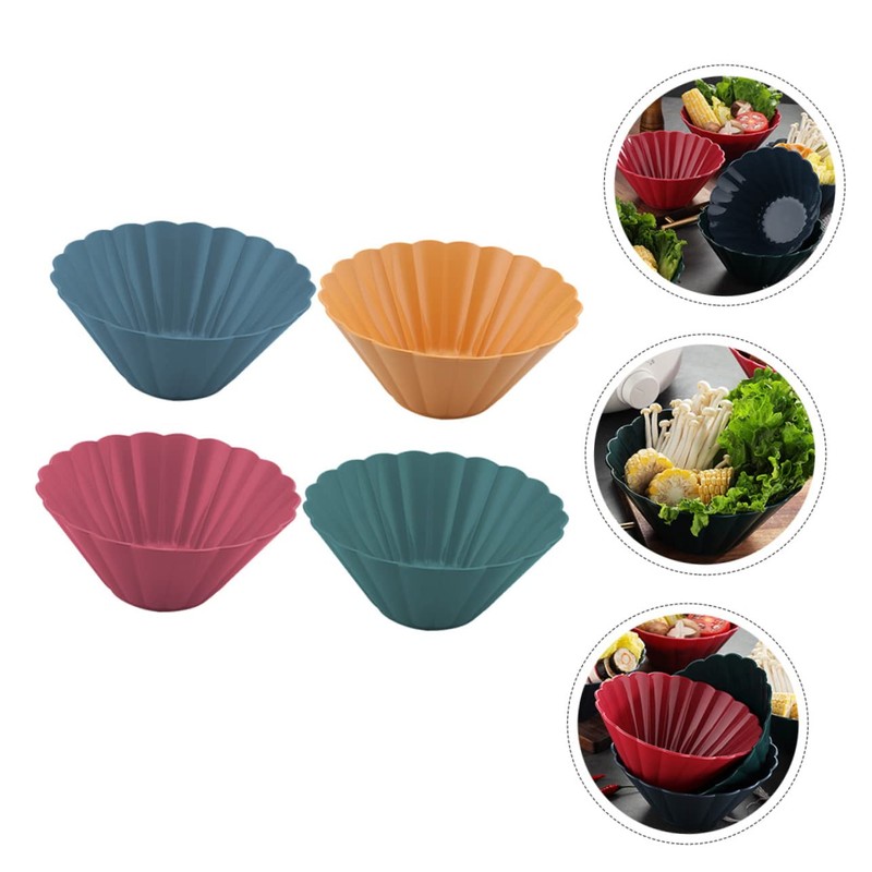 Mikinona Smoothie Bowls and Spoons 4pcs Cutlery Plates Bowl Straw
