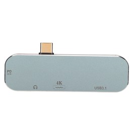 Type C Hub PD Charging Port Hot Plug Function 4K 60Hz 10Gbps Aluminum Alloy USB C Hub for Android for Win for OS X