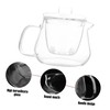 Ciieeo Elegant Tea Pot Infuser Heat Resistant Glass for Chinese