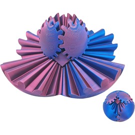 Gear Ball 3D Printed Gear Ball Rotating Ball Or Cube Fidget Toy, 3Dprints Gearball Fidgets Toy for Stress and Anxiety Relaxing, Into Any Shape You Want, Ideal for Sensory Needs.New-1
