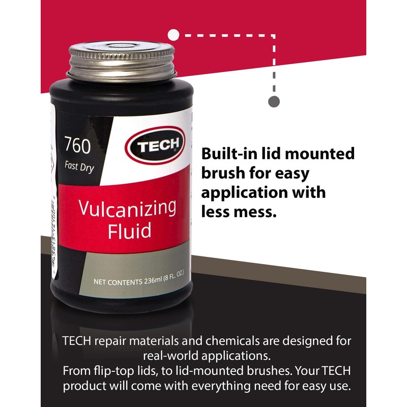 TECH Chemical Vulcanizing Fluid, 8 Fl Oz – Rubber Cement