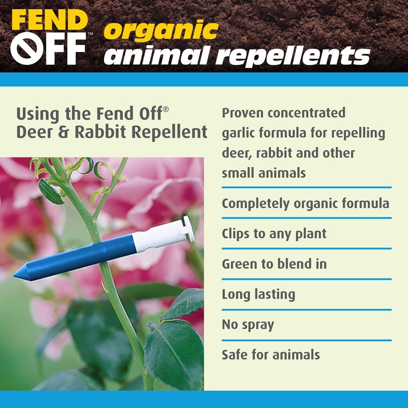 Luster Leaf Fend Off Organic Repellent, 100 pack, Deer and