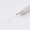 MUJI 02553029 Triangular Ballpoint Pen, White, Ink Black/Blue/Red, Lead Diameter