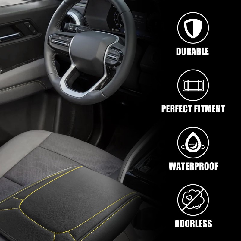 Muslogy Center Console Armrest Cover Compatible with Colorado/GMC Canyon 2023