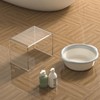 GETCK Acrylic Kids Step Stool 13" W - Water-Resistant Bathroom
