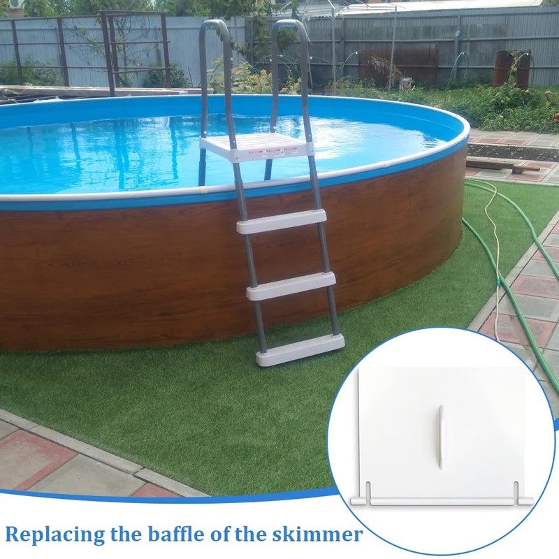 OIGWBPH Plastic Skimmer Replacement Baffle Reliable Durable Pool Skimmer Flap
