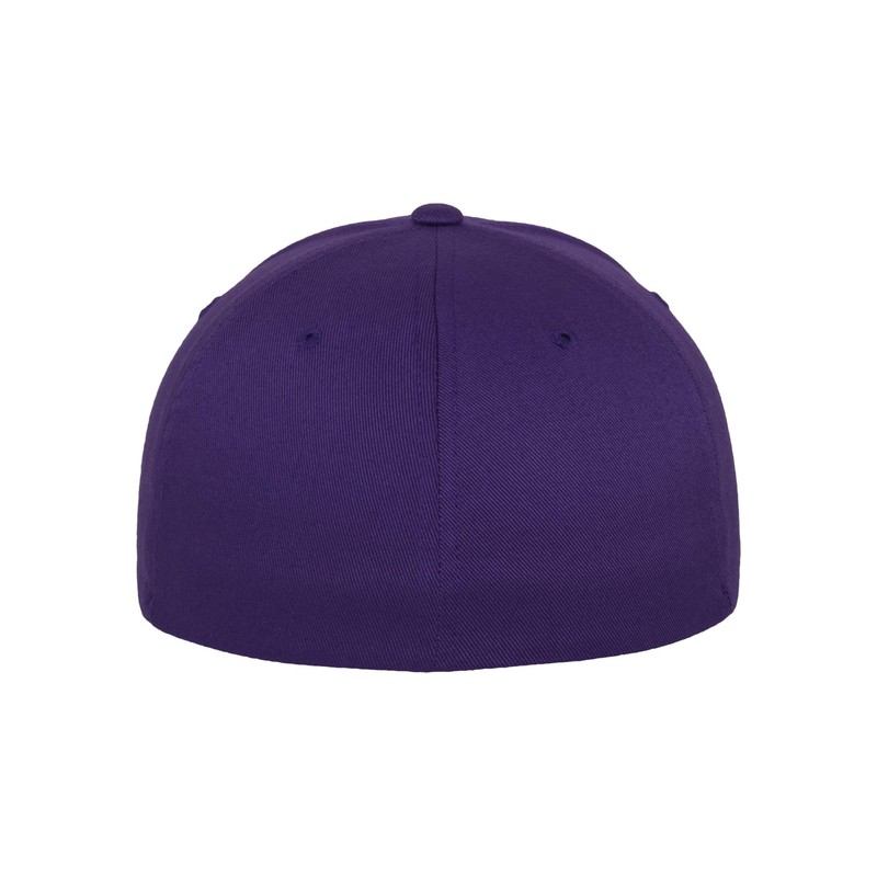 Flexfit Unisex's Wooly Combed Baseball Cap, Purple, S/M