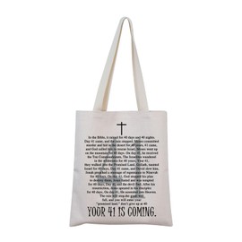 MNIGIU Your 41 is Coming Tote Bag Christian Gifts Cross Gift Religious Faith Gift Christian Merch (41 is Coming Tote)
