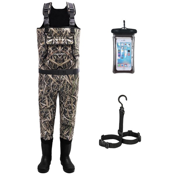 RIVERWANDPROT Neoprene Fly Fishing Waders with Boots for Men and