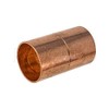 PROCURU 1-Pack 1-1/2 Inch Copper Coupling with Stop (Roll or