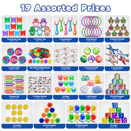 nicknack 250pcs Kids Party Favor Prizes Box Toys Bulk Classroom Rewards Kid Pinata Stuffers Toys Fillers, Treasure Box Prizes Goodie Bag Fillers, Prize Box Toys For Kids 4-8