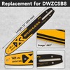 12-Inch Chainsaw Guide Bar and Chain Combo Compatible with DeWalt