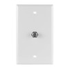 GE Coax Plate, 1-Port, One Wall Mounted F-Type Connection for