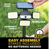 Bell+Howell Bionic Flood Light Solar Security Lights Outdoor Motion Sensor