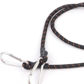 1.5m Motorcycle Carabiner-Type Luggage Strap Elastic Rubber Strap Fixing Line / 1.5m 오토바이 비너형 짐받이끈 탄력 고무 스트랩 고정줄