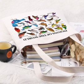 Pigeon Lover Tote Bag - Bird Watcher & Owner Gift - Pigeon Of The World