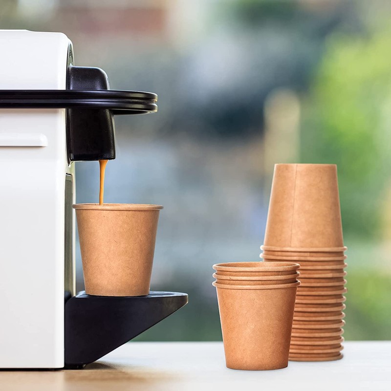 DeinPack 50 Espresso Cups 100 ml 4 oz Environmentally Friendly