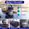 AQUASTRONG 3/4 HP Sump Pump, 4200 GPH Stainless Steel and