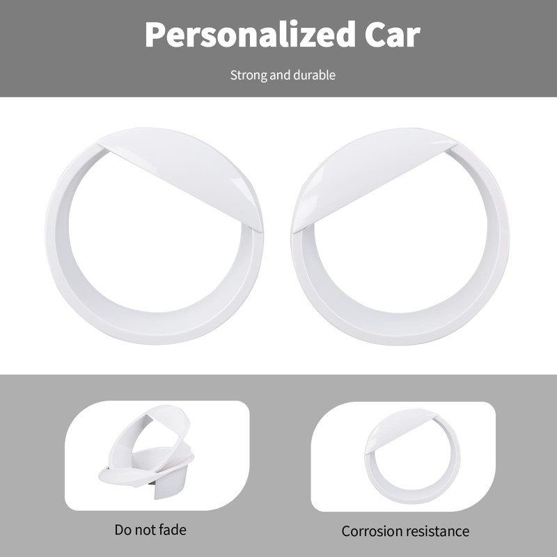 Linksip Angry Eye Headlight Covers Compatible with 2024 2025+ Jeep