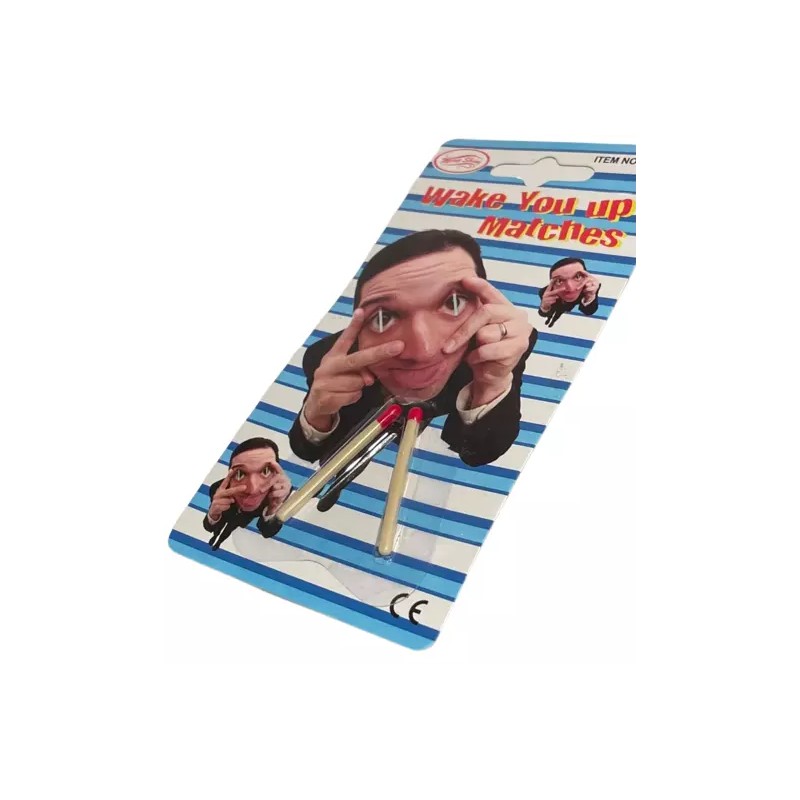 WAKE YOU UP MATCHES Office Eye Gag Hard Rubber Fake