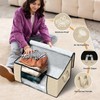 Fab totes 6 Pack Clothes Storage, Foldable Thick Fabric Blanket