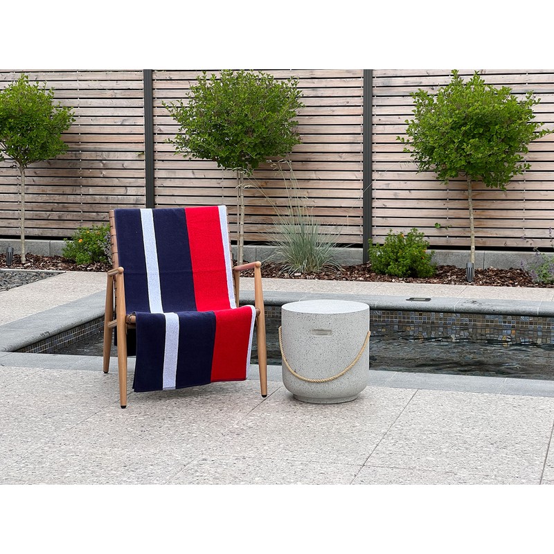 ZOLLNER Beach Towel Large 100 x 200 cm Cotton Stripes