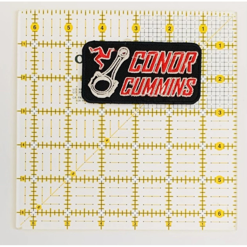 Connor Cummins Road Racer Iron On Patch Isle Of Man