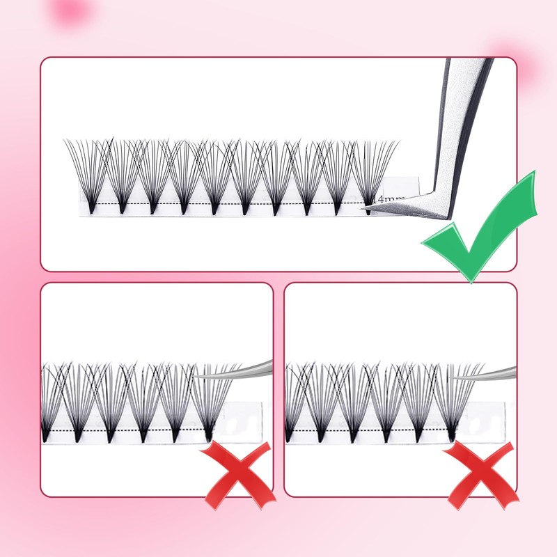 Volume Eyelashes, Pre-Fanned 16D Prefabricated Russian Eyelash Extension Volume Bouquet,