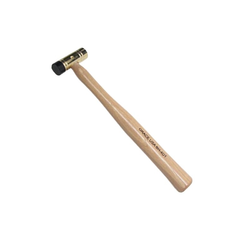 Grace USA 4 Ounce Brass Hammer with Delrin Tip, Gunsmith