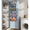 Mefirt 12 Inch Wide Narrow Over The Door Pantry Organizer,