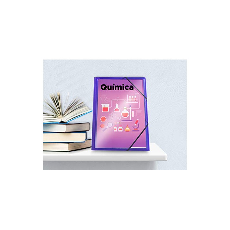 Elba Polyvision elastic folder with three flaps - clear