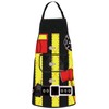 WZMPA Firefighter Cooking Apron Firefighter Chef Gift Fireman Red Line