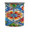 FUGIDOG Mexican Ceramic Tile Coffee Canister 30oz Airtight Stainless Steel