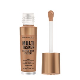 Rimmel Multi-Tasker Better Than Filters, 005 Medium, Foundation, Shine Enhancer and Highlighter, Vegan Formula, Lightweight, Light-Reflecting Pigments, Large Soft Applicator, 30ml