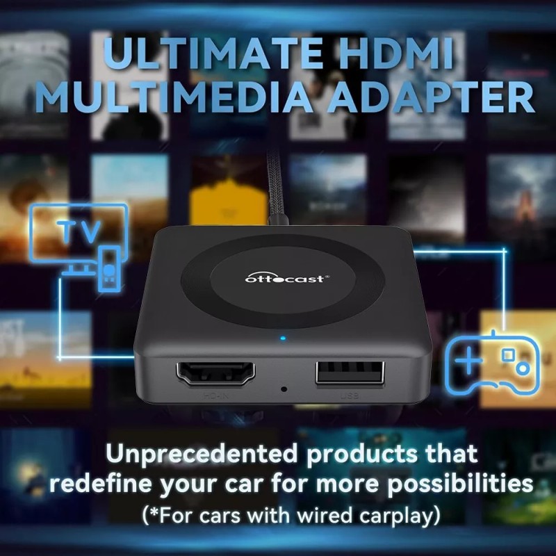 Ottocast Fire Stick HDMI Adapter Car TV Mate Max Streamer