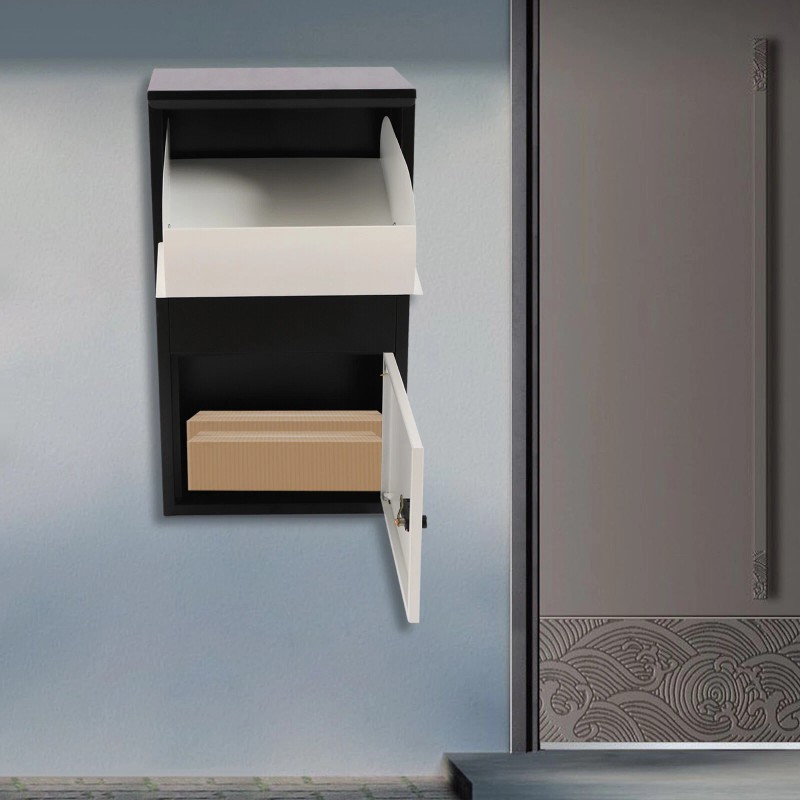 Unbranded Wall Mount Locking Drop Box Steel Mailbox for Rent