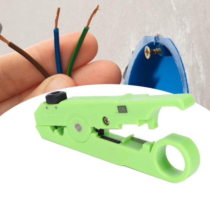 Wire Stripper Adjustable Blade Depth Easily Use Universal Cable Stripper