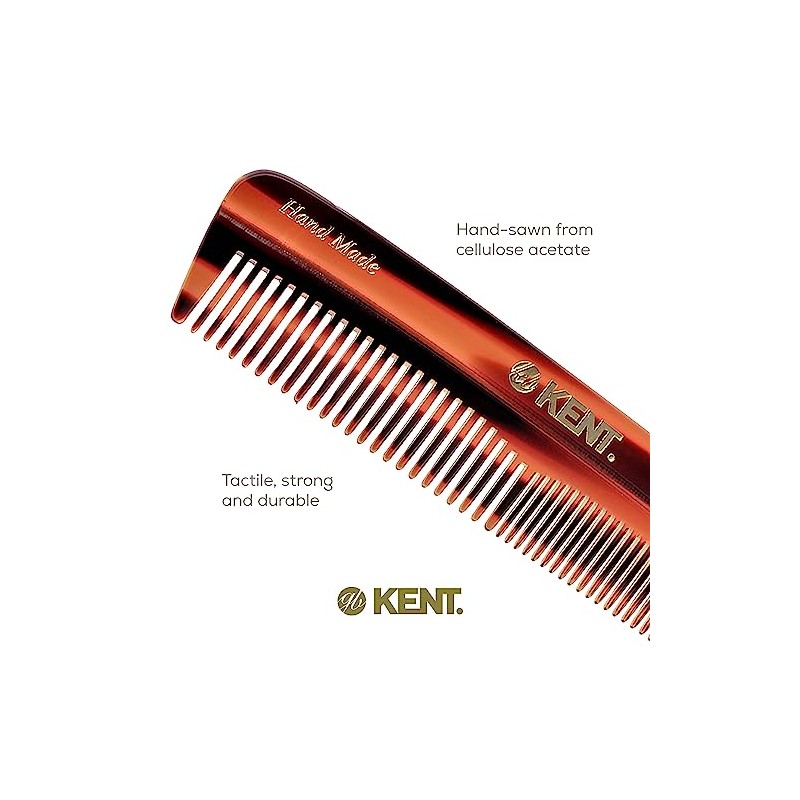 Kent The Handmade Comb - Fine and Coarse Toothed Pocket