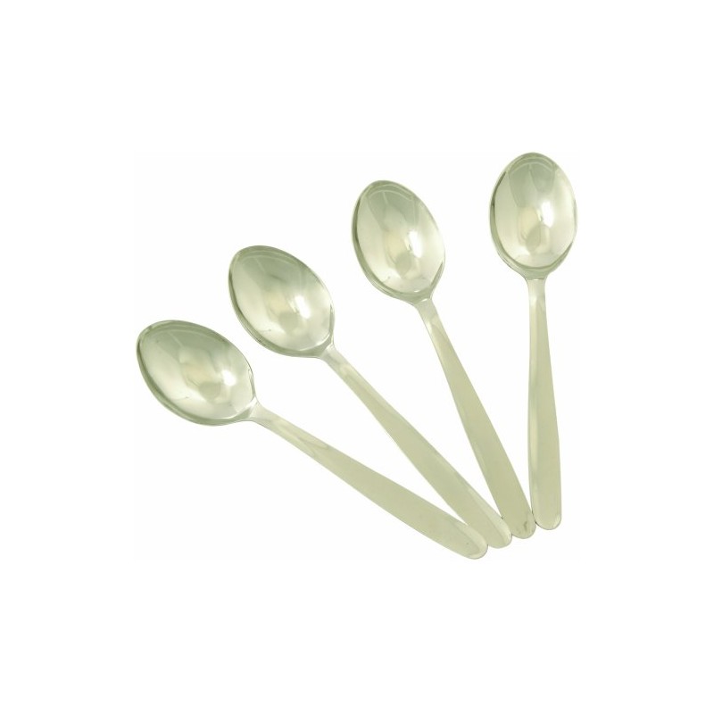 Chef Aid Dessert Spoons, Set of 4 Stainless Steel Dinner