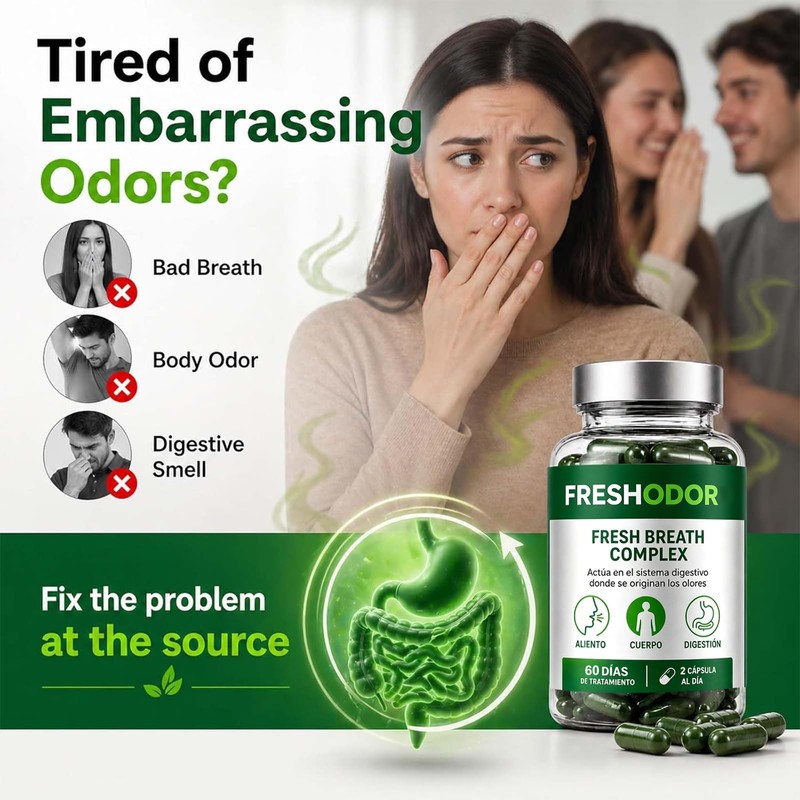 Chlorophyll Capsules, Freshodor Para Mal Aliento with Chlorophyll Mint Parsley,