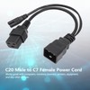 C20 to C7 C19 Y Splitter Power Plug Cord Single