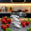 2Pcs Stainless Steel Strawberry Huller Fruit Stem Remover, Picker Leaf