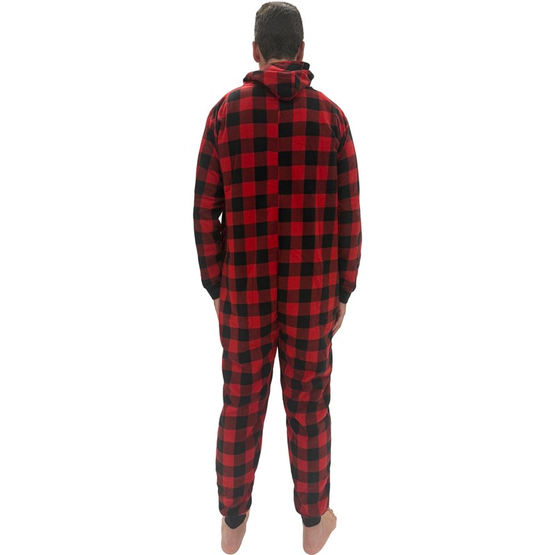 #followme Adult Onesie Pajamas Buffalo Plaid 65954-10195-XXL